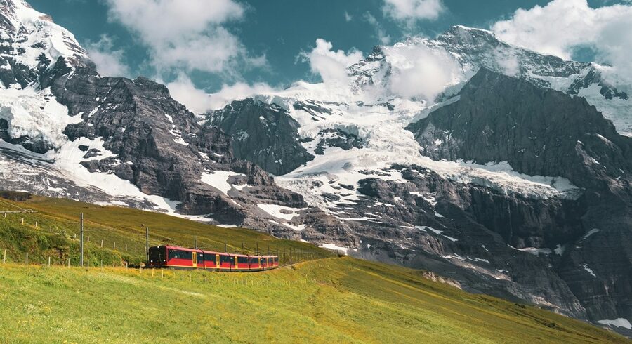 Switzerland adventure tour package Jungfrau snow mountain view