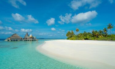 Maldives tour package beach resort turquoise water view