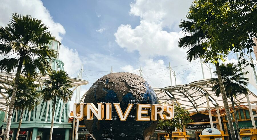 Singapore family tour package Universal Studios theme park view