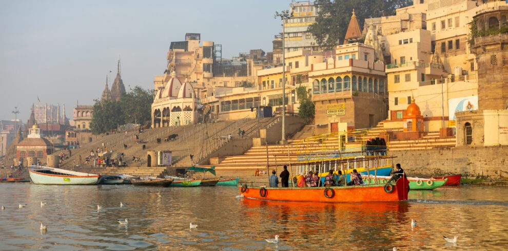 Varanasi tour package Ganga Aarti ghats spiritual view
