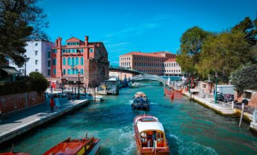 Italy cultural tour package Venice canal gondola view